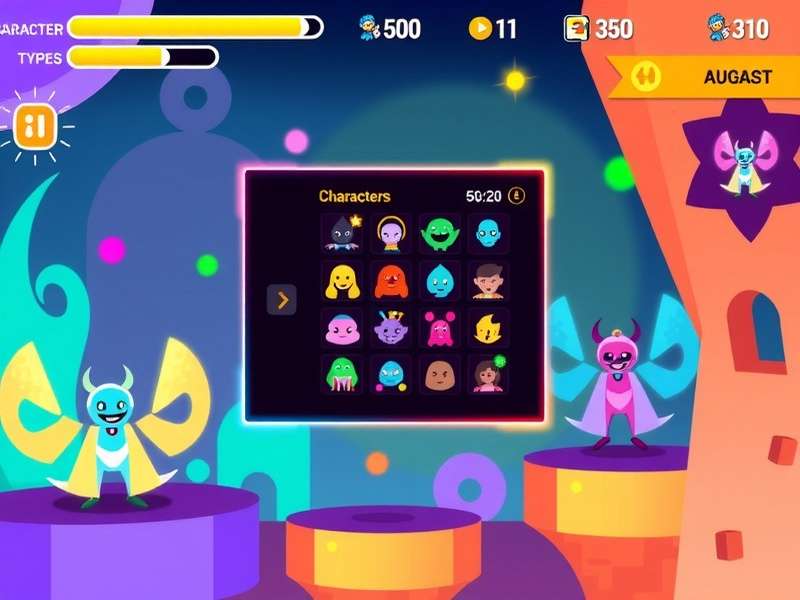 Holi Glow Dash gameplay screenshot showing colorful characters and environments